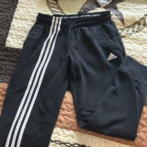 Adidas Black Joggers, Small, Unisex, Great Condition